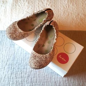 Boden - Fur animal print ballet flats